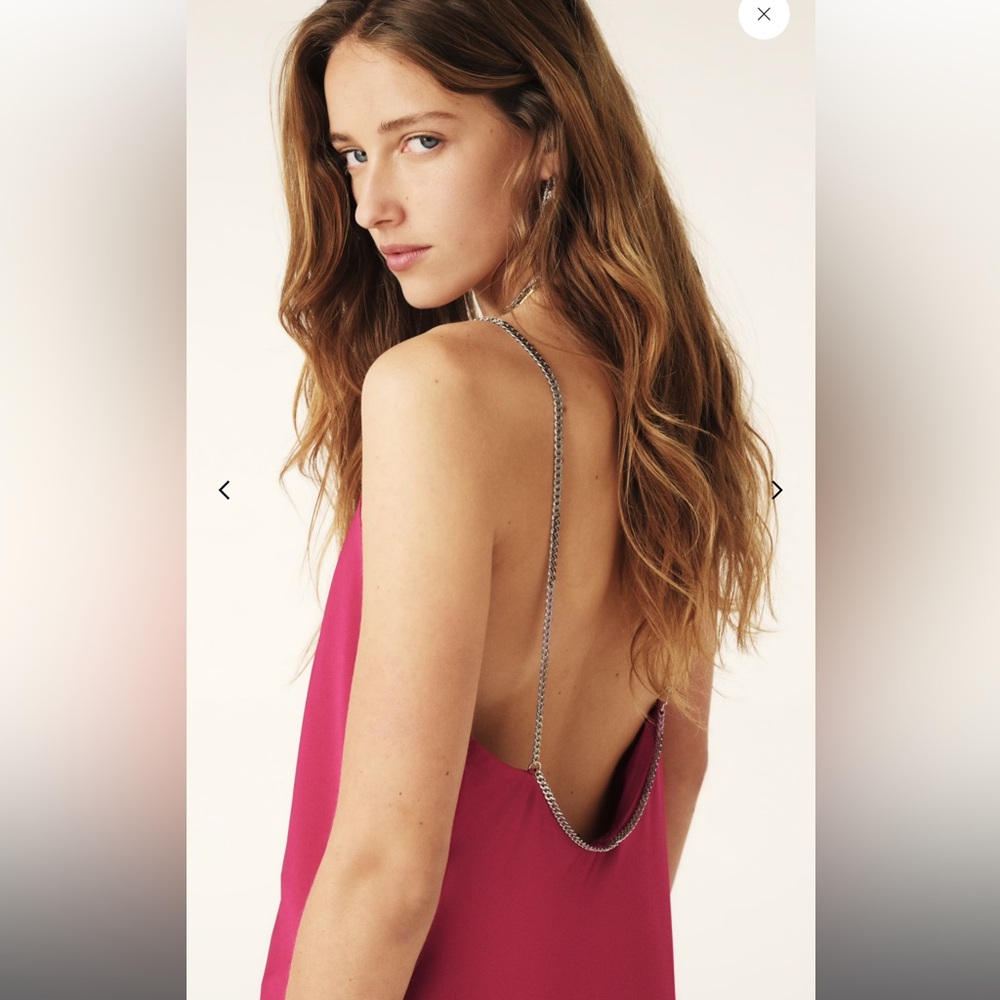 ba&sh calix strappy maxi dress NWT